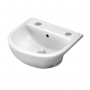 RAK Compact Semi-Recessed Basin 550mm Wide - 2 Tap Hole