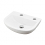 RAK Compact Special Needs Cloakroom Basin 500mm Wide - 2 Tap Hole
