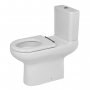 RAK Compact Special Needs Close Coupled Toilet with Push Button Cistern - Ring Seat