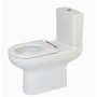 RAK Compact Rimless Special Needs Close Coupled Toilet with Lever Cistern - Ring Seat
