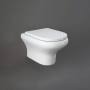 RAK Compact Rimless Wall Hung Toilet with Hidden Fixations - Urea Soft Close Seat