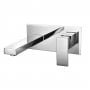 RAK Cubis Wall Mounted Basin Mixer Tap with Back Plate - Chrome