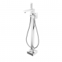 RAK Cubis Freestanding Bath Shower Mixer Tap - Chrome