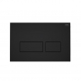 RAK Ecofix Rectangular Dual Flush Plates - Matt Black