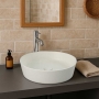 RAK Feeling Round Countertop Wash Basin 420mm Wide - Matt Greige