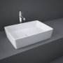 RAK Feeling Rectangular Countertop Wash Basin 500mm Wide - Alpine White