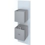 RAK Feeling Thermostatic Square Single Outlet Concealed Shower Valve - White