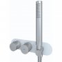 RAK Feeling Thermostatic Round Dual Outlet Concealed Shower Valve with Handset - White