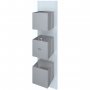 RAK Feeling Thermostatic Square Dual Outlet Concealed Shower Valve - White