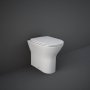 RAK Feeling Rimless Back to Wall Pan 550mm Projection Matt White - Excluding Seat