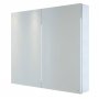 RAK Gemini 2-Door Mirrored Bathroom Cabinet 700mm H x 800mm W - Stainless Steel