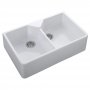 RAK Gourmet 10 Ceramic Belfast Kitchen Sink 2.0 Bowl 800mm L x 500mm W - White
