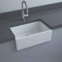 RAK Gourmet 2 Ceramic Belfast Kitchen Sink 1.0 Bowl 595mm L x 475mm W - Alpine White