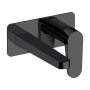 RAK Ischia Wall Mounted Basin Mixer Tap with Back Plate - Matt Black