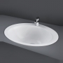 RAK Jessica Inset Countertop Basin 530mm Wide - 1 Tap Hole (No Overflow)
