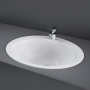 RAK Jessica Inset Countertop Basin 530mm Wide - 1 Tap Hole (inc Overflow)