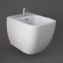 RAK Metropolitan Rimless Wall Hung Bidet with Hidden Fixations 525mm Projection - Alpine White