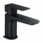 RAK Moon Mini Mono Basin Mixer Tap with Clicker Waste - Black
