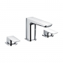 RAK Moon 3-Hole Bath Filler Tap Deck Mounted - Chrome