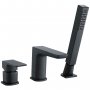 RAK Moon 3-Hole Bath Shower Mixer Tap Deck Mounted - Black
