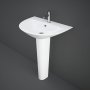 RAK Morning Basin and Full Pedestal 650mm W - 1 Tap Hole