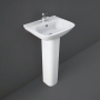 RAK Origin 62 Basin and Full Pedestal 450mm Wide - 1 Tap Hole