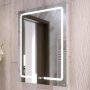 RAK Pegasus LED Portrait Mirror with Switch and Demister Pad 800mm H x 600mm W Illuminated