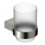 RAK Petit Round Single Tumbler and Holder - Brushed Nickel