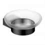 RAK Petit Round Soap Dish Holder - Matt Black