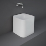 RAK Petit Square Countertop Basin 360mm Wide 0 Tap Hole - Alpine White