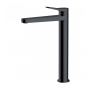 RAK Petit Round Tall Basin Mixer Tap Without Waste - Matt Black