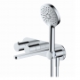 RAK Petit Round Thermostatic Concealed Dual Outlet Shower Valve with Handset and Bath Spout - Chrome