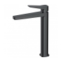 RAK Petit Square Tall Basin Mixer Tap Without Waste - Matt Black