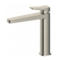 RAK Petit Square Medium Height Basin Mixer Tap - Brushed Nickel