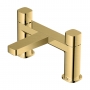 RAK Petit Square Bath Filler Tap Pillar Mounted - Brushed Gold