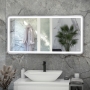 RAK Picture Soft LED Illuminated Bathroom Mirror with Demister Pad 600mm H x 1000mm W - Chrome