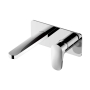 RAK Portofino Wall Mounted Basin Mixer Tap with Back Plate - Chrome