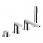 RAK Portofino 4-Hole Bath Shower Mixer Tap Pillar Mounted - Chrome
