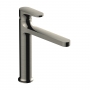 RAK Portofino Medium Height Basin Mixer Tap Without Waste - Brushed Nickel