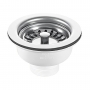 RAK Mini Basket Strainer Waste 60mm Stainless Steel - Stemball Plug