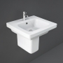 RAK Resort Wash Basin and Semi Pedestal 500mm Wide - 1 Tap Hole