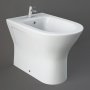 RAK Resort Back To Wall Bidet 550mm Projection - White