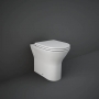 RAK Resort Rimless Back to Wall Toilet with Slim Sandwich Soft Close Seat