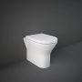 RAK Resort Rimless Back to Wall Toilet Comfort Height - Soft Close Seat