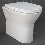 RAK Resort Rimless Extended Height 450mm Back to Wall Toilet (inc Soft Close Seat)
