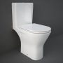 RAK Resort Maxi Rimless Close Coupled Full Access Toilet Pack - Sandwich Soft Close Seat