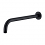 RAK Wall Mounted Round Shower Arm 300mm Length - Black