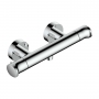 RAK Round Thermostatic Bar Shower Valve Bottom Outlet - Chrome
