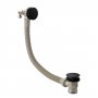 RAK Round Freeflow Overflow Bath Filler with Click Clack Waste - Black