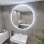 RAK Scorpio Round LED Illuminated Bathroom Mirror with Touch Sensor 1000mm Diameter